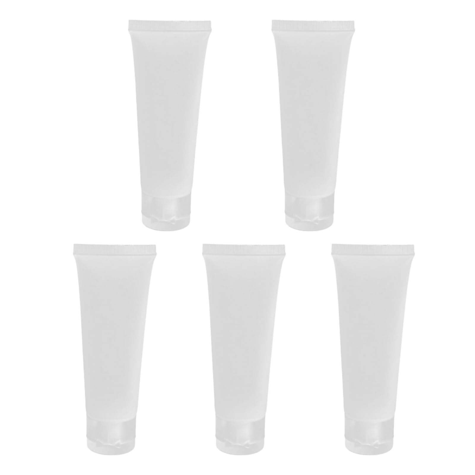 matumou 5Pcs Storage Bottles Transparent Portable Food Grade Storage Bottles for Lotion Storage Containers