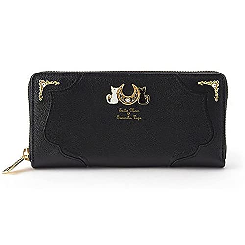 Anime Porte-Monnaie en Cuir PU Mignon Unisexe Noir/Blanc 19,5 × 9,5 × 2,2 cm (Noir), Noir, 19,5 × 9,5 × 2,2 cm, Tendance