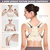 JMPOSE Posture Corrector for Back Support: Adjustable Shoulder Posture Brace for Men and Women (Beige, Large/X-Large)