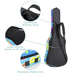 Housse imperméable pour guitare acoustique avec double bandoulière et boussole dorée, Multicolor 04, 42.9×16.9×4.7 in… - Les Beatles, Paul McCartney, John Lennon, RIngo Starr, George Harrison Housse imperméable pour guitare acoustique avec double bandoulière et boussole dorée, Multicolor 04, 42.9x16.9x4.7 in… – Image 3