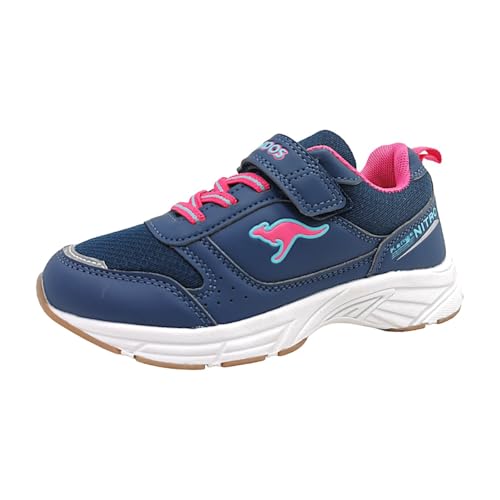 KangaROOS Mädchen K-NI Keno Ev Sneaker, Dk Navy Daisy Pink, 29...