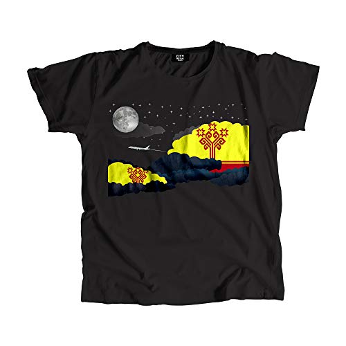 T-shirt Chuvashia Night Clouds t-shirt unisexe imprimé nuages sombres mode
