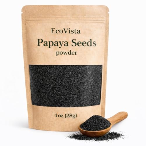Ecovista Papaya Seeds powder 1oz (28g) | Dried Whole Raw Seeds | 100% Natural & Non-GMO | Herbal Superfood for Digestion & Detox | Premium Quality