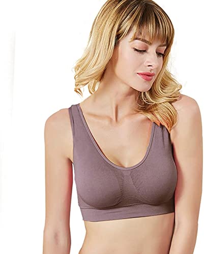 SYHBAIH Sujetador deportivo inalámbrico para mujer Anti-Shock Cooling transpirable doble capa