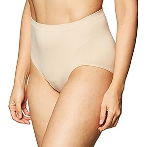 Bali Women’s Comfort Revolution Seamless Brief Panty, High Rise Microfiber Stretch Underwear