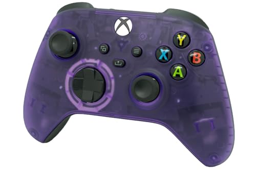 Image of ProControllers LLC Wireless Custom Controller Compatible with PC, Windows 10+, Series X /S & One (Series X /S Clear Purple)