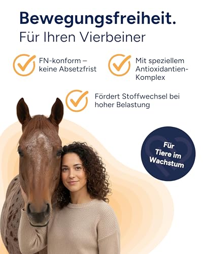 NutriLabs Glukosaminol® equin Gelenk-Pulver für Jung-Pferde 600 g - mit Glucosamin & Magnesium Pferd - Glucosamin Pulver - Pferde-Nahrungsergänzungsmittel - Gelenknahrung für Pferde
