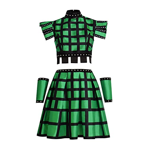Huktcy Women Six The Musical Costume Anne Boleyn Green Dress Six The Musical Cosplay Halloween Outfits (S,green), Small