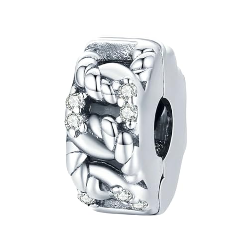 Chaîne clip perle motif cristal charme bouchon pour bracelet de mode femmes créatif 2025