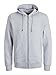 Produktbild JACK & JONES Herren Jjebradley Zip Hood Noos Pls Sweatshirt-Jacke, Hellgrau, 4XL Große Größen EU