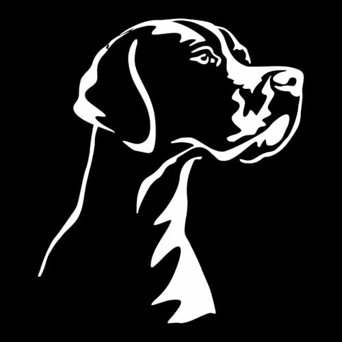 Adesivo Prespaziato raffiigurante un cane razza Pointer colore Bianco
