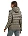 wantdo Women's Packable Down Puffer Jacket Hooded Lightweight Winter Coat Light Khaki X-Large
