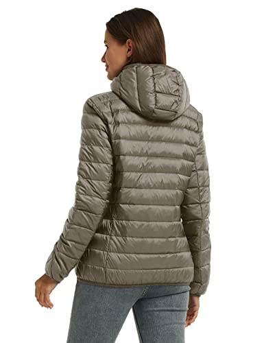 Wantdo Women's Hooded Packable Ultra Light Weight Short Down Jacket2