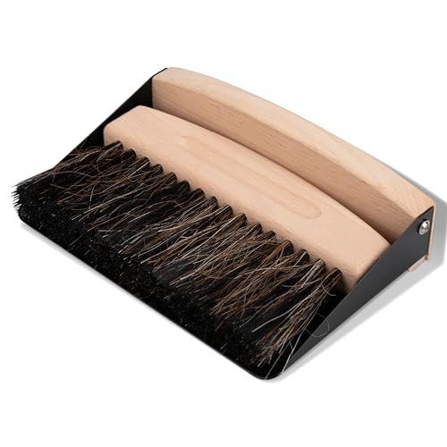 ENA Living Mini Dustpan and Brush Set | Perfect For Household Cleaning | Sturdy & Effective Dustpan | Small Dustpan and Brush | Small Brush Ideal Crumb Sweeper | Fireplace Dustpan and Brush