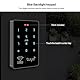 FUSYTULY WiFi Tuya RFID-Zugangskontrolltastatur IP68 wasserdicht, Dual-Frequenz 125 kHz / 13,56 MHz Touch-Passwort-Zugangskontrolle, Telefon Smart App Entriegelung Türsystem