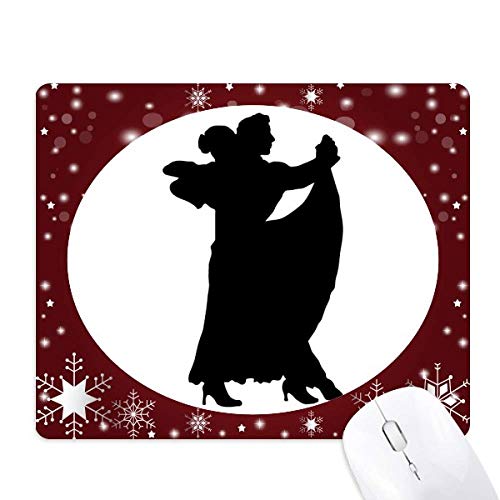 Tapis de souris danse duo art performance avec flocons de neige