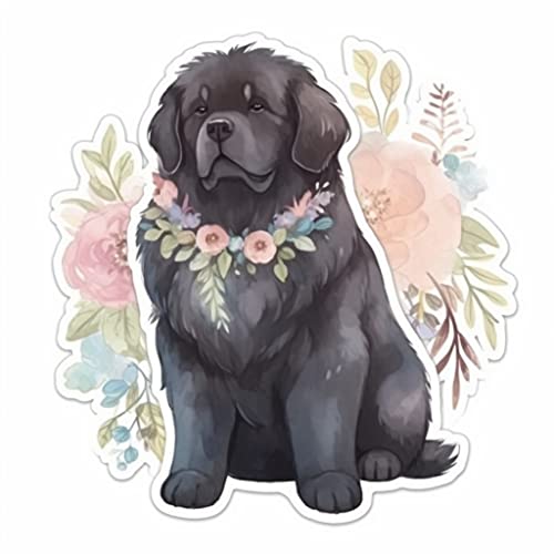Image of Yoonek Graphics Newfoundland Dog Vinyl Decal Sticker for Car, Laptop, Tumbler, More. #009795-8