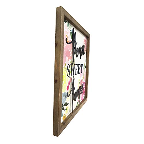 Paris Loft Wood Framed Home Sweet Home Wall Sign Plaque #TOP1