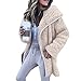 Automne Mode Classique à Manches Longues Mi-Longueur en Peluche Coupe-Vent Manteau en Laine d'agneau Veste Polaire Veste à Manches Longues