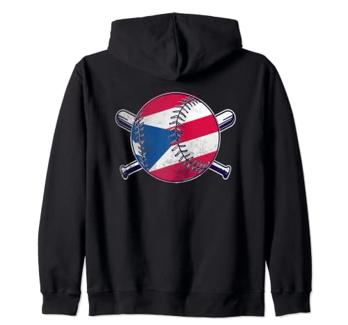 Equipo de béisbol de Puerto Rico Sudadera con Capucha