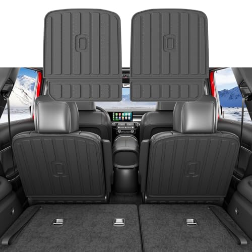 xipoqix 7 Seats Kick Mats Compatible with 2026 Palisade Cargo Mat 2nd Row Backrest Mat Back Seat Cover Protector TPE Replacement for 2026 Palisade Accessories (2nd Row Backrest Mats)