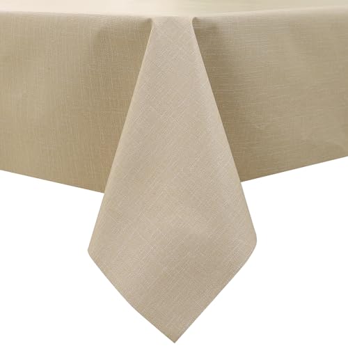 Walrus NO.1 Heavy Duty Vinyl Tablecloth Waterproof Oil-Proof Pvc Table Cloth Stain-Resistant Wipeable Rectangle Or Square Table Cover cover