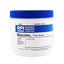 RPI Glycine Powder, Free Base, 100 Grams, Cell Culture Tested, for Electrophoresis Buffers.