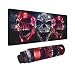 Wisedeal Skulls Mouse Pad - Stylish Design Office Desk Mat with Non-Slip Rubber Base, Washable & Waterproof Design, Perfect for Gamers, Students, and Professionals Home and Office Use