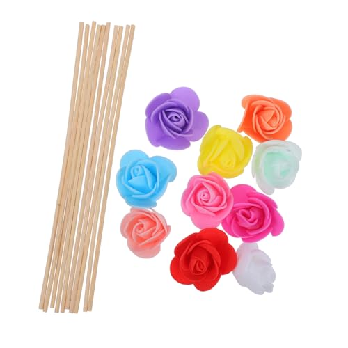 Unomor 10pcs Decorative Diffuser Sticks Replaceable Dried Flower Rods for Air Freshening for Home Decor and Scent Diffusion Includes and More