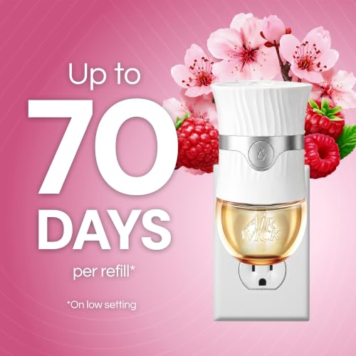 AIR WICK Scented Oil Vibrant Refill Cherry Blossom & Raspberry 5 ct. | Air Wick plug in refill, infused with essential oils;air fresheners for home, room,bathroom,bedroom & office.Use as directed - image 3
