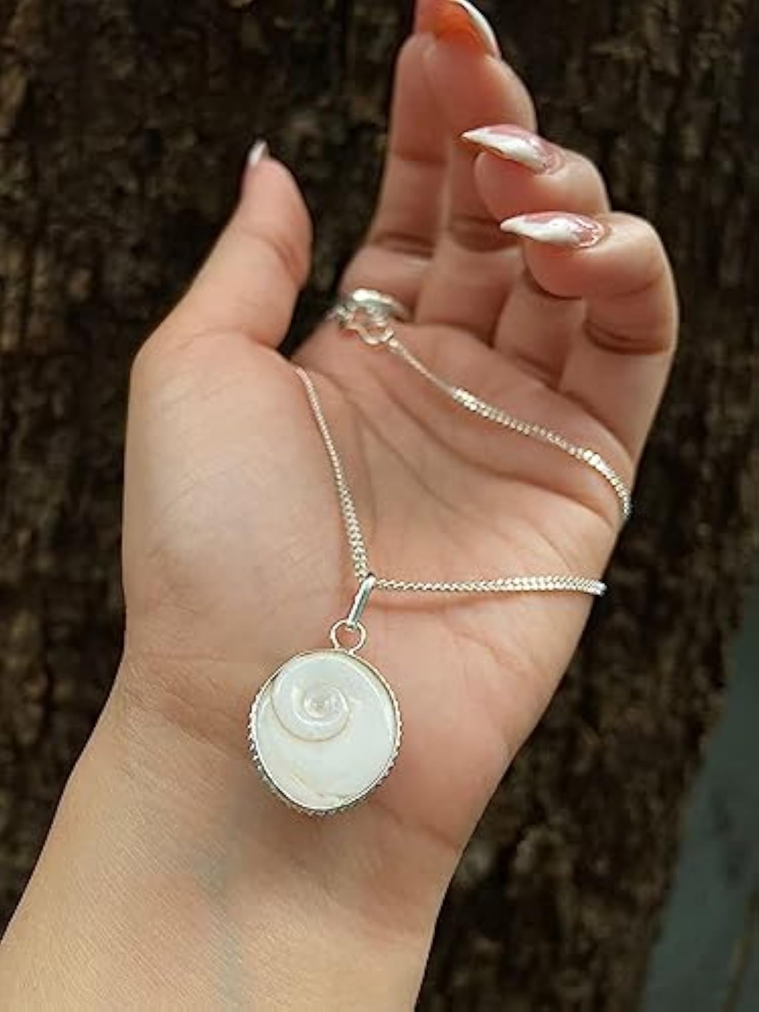Gomti Chakra Pendant with Chain for Money Flow