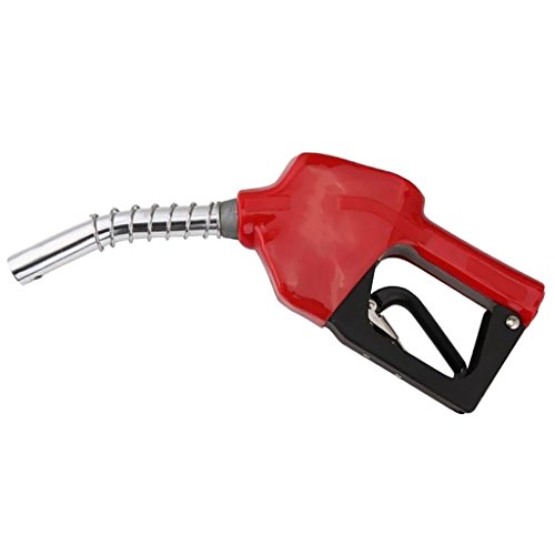 Pistolet gasoil et essence automatique rouge pour cuve de transfert et pompe