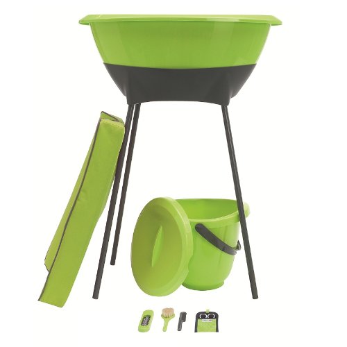 LUMA cuidado del bebé, juego de baño, 8 uds, Verde (gris/verde lima)