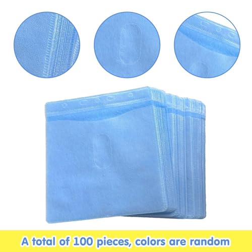 LCIEFKAE 100-Teilige Cd-Speichertasche, Cd-Schutzabdeckung, Transparente Aufbewahrungstasche, Cd-Zubehör.