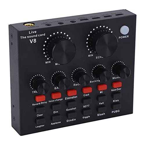 Intelligent Noise Reduction Audio Mixing Console Mixer with Reverb, 4 Recording Modes, Digital Chip for a Great Mood