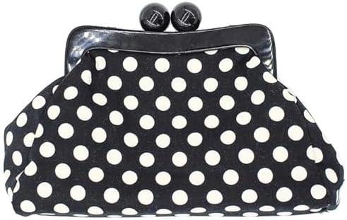 Polka Dot Evening Bag Clutch Purse for Women Wedding Party Handba...