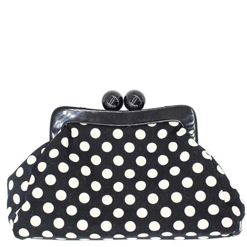Polka Dot Evening Bag Clutch Purse for Women Wedding Party Handba...