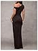 Verdusa Women's Off The Shoulder Wedding Guest Dress Asymmetrical Ruched Sleeveless Maxi Dresses Brown Medium