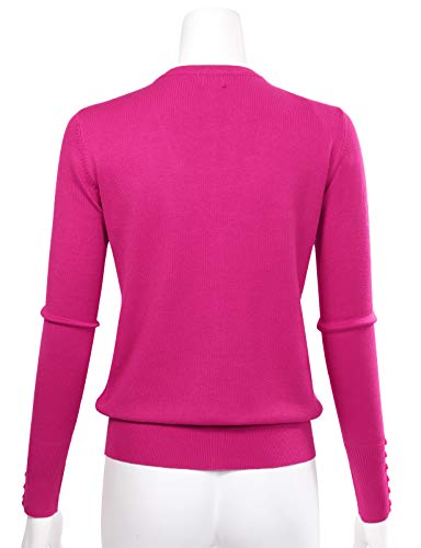 Image of Allsense Women's Long-Sleeve V-Neck Cardigan Sweater | Button Down, Lightweight Soft Knit