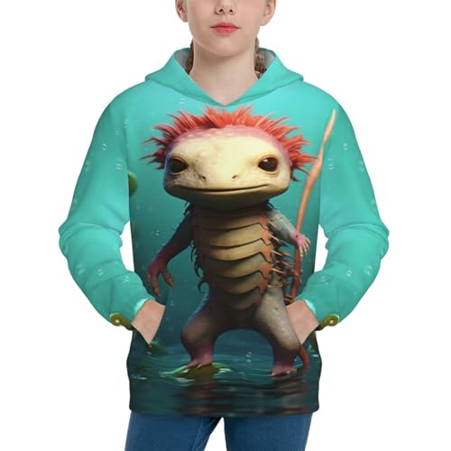 Animal Youth Long Sleeve Pocket Hoodie Sweatshirt Kids Pullover Hooded Tops3
