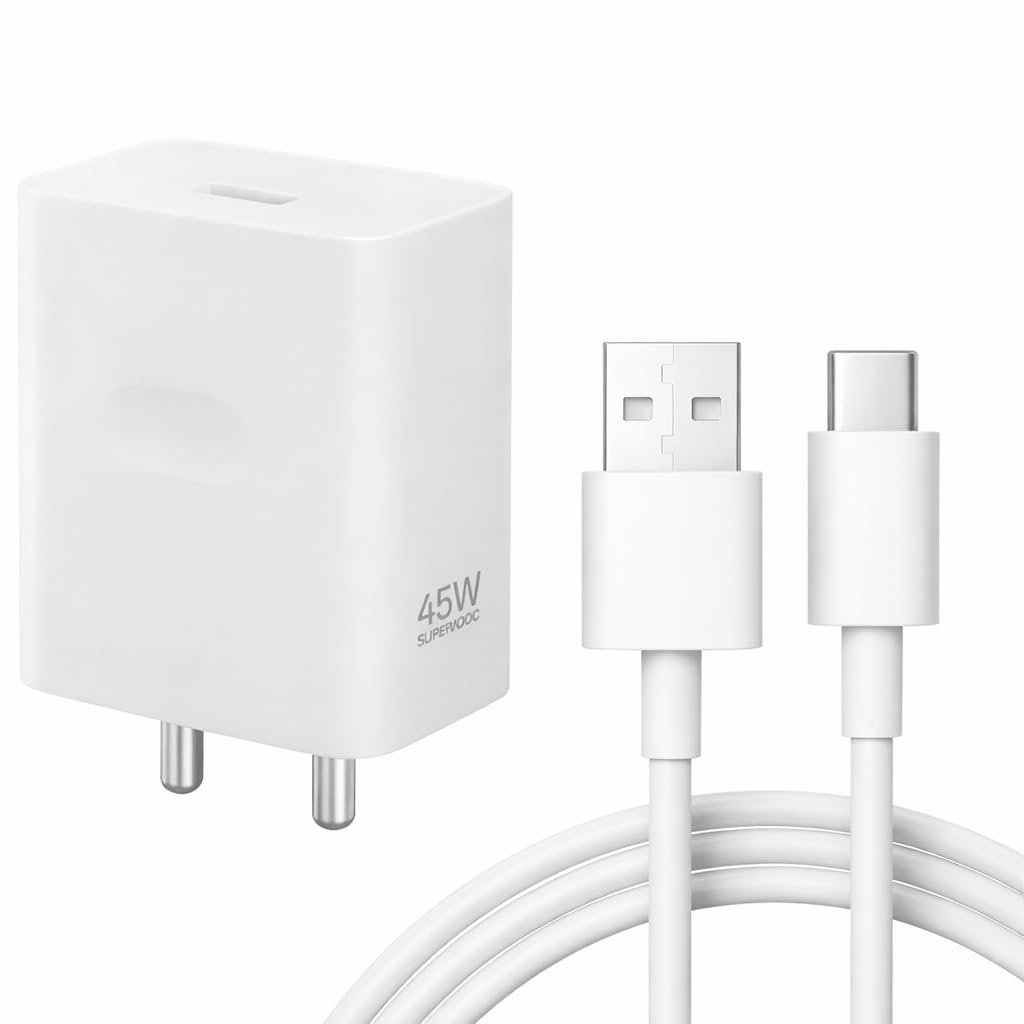 45W SuperVOOC Charger for Oppo Smartphones with 1m USB‑C Cable | Fast Charging Adapter Compatible with Oppo A6 5G, A6s 5G, K14 5G & VOOC/SuperVOOC Type‑C Phones-image-16