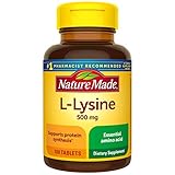 Nature Made L-Lysine 500mg, 100 Tablets (Pack of 3)