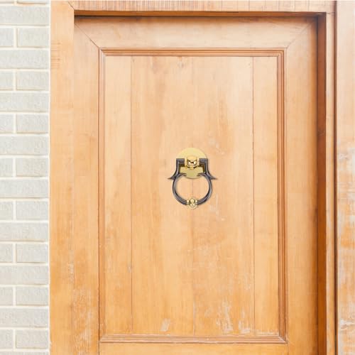 Aldaba de puerta decorativa y funcional con un sonido agradable para la entrada de casa 6