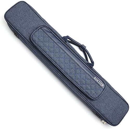 Billiard Cue Case, 7-Slot for 3 Butts & 4 Shafts, Premium Oxford Cloth, Waterproof Dustproof Cue Bag with Shoulder Strap