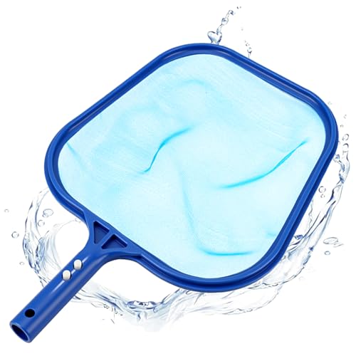 YANLIFY Pool Skimmer Net Professional Swimming Pool Leaf Skimmer with Heavy Duty Frame Fine Nylon Flat Mesh for Fast Debris Cleaning for Above Ground & In-Ground Pools 1610.8in (No Pole)