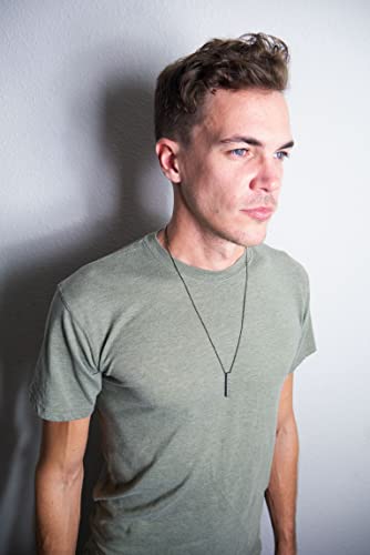 Stoic Muse Memento Mori Engraved Pendant Bar Necklace3