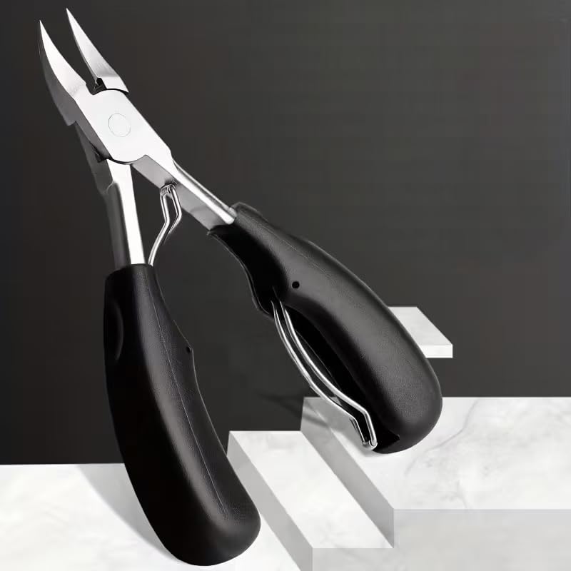 Ingrown Toenail Clippers Slanted Cutting Edge Heavy Duty Nail Cutter for Thick Nails Home Pedicure Grooming Kit