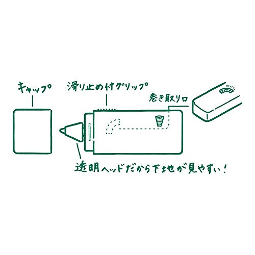 Image of Midori Correction Tape, XS Series, Black (35262006)