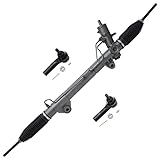 Detroit Axle - 4WD Rack & Pinion for 2000-2004 Dodge Dakota, 2000-2003 Durango, Complete Power Steering Rack & Pinion, 2 Outer Tie Rods 2001 2002 Replacement