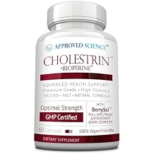 Approved Science Cholestrin - Lipid Level Support - Antioxidants, Lecithin, Berberine HCL, Berries, BioPerine - 60 Capsules - Pack of 1